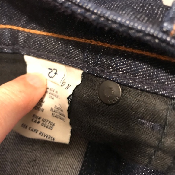 HUDSON straight bootcut flare dark wash 2 buttons - Picture 7 of 7